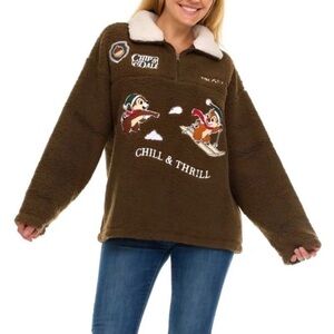 NWT Disney Chip & Dale Fleece Pullover